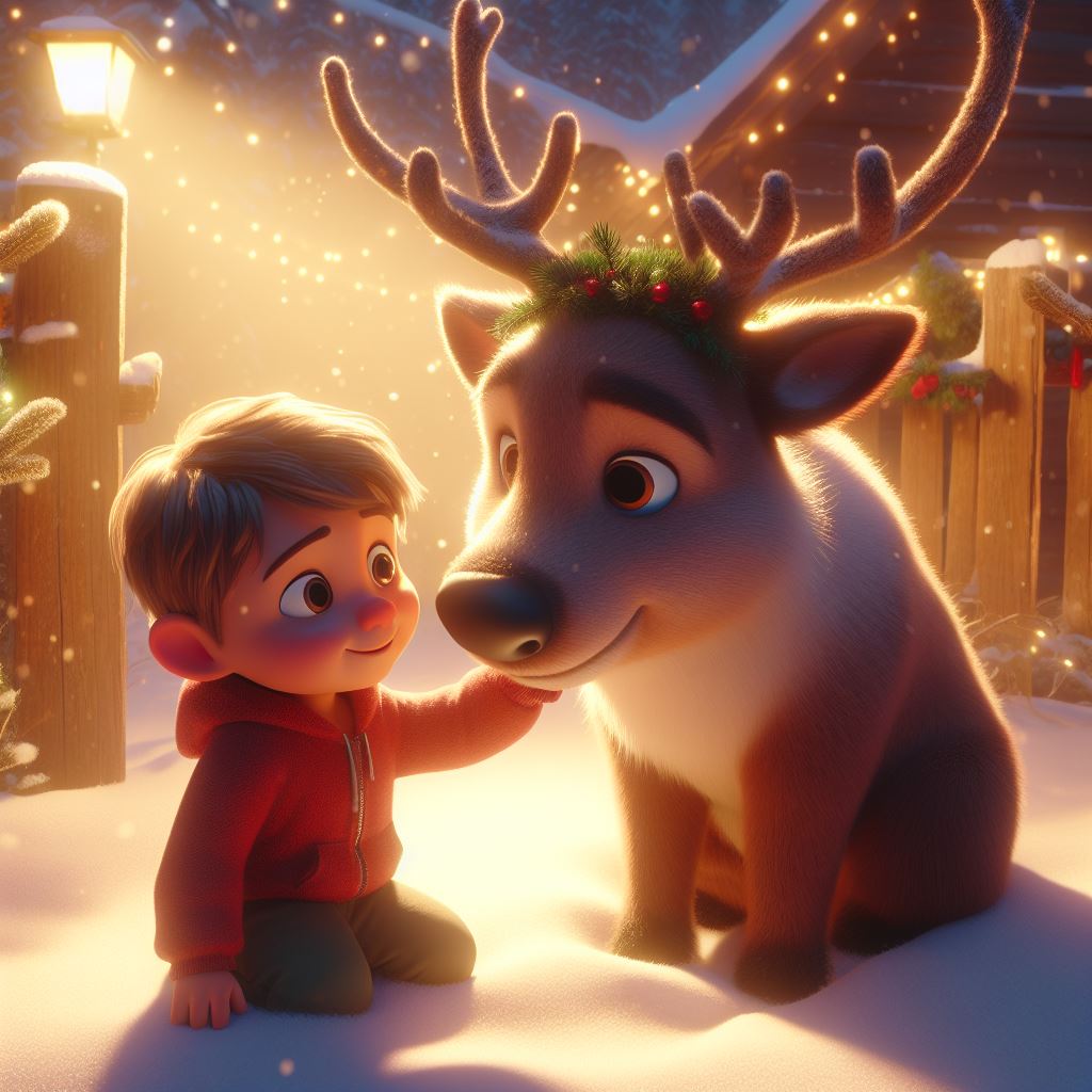 A heartwarming story of friendship between a child and a reindeer