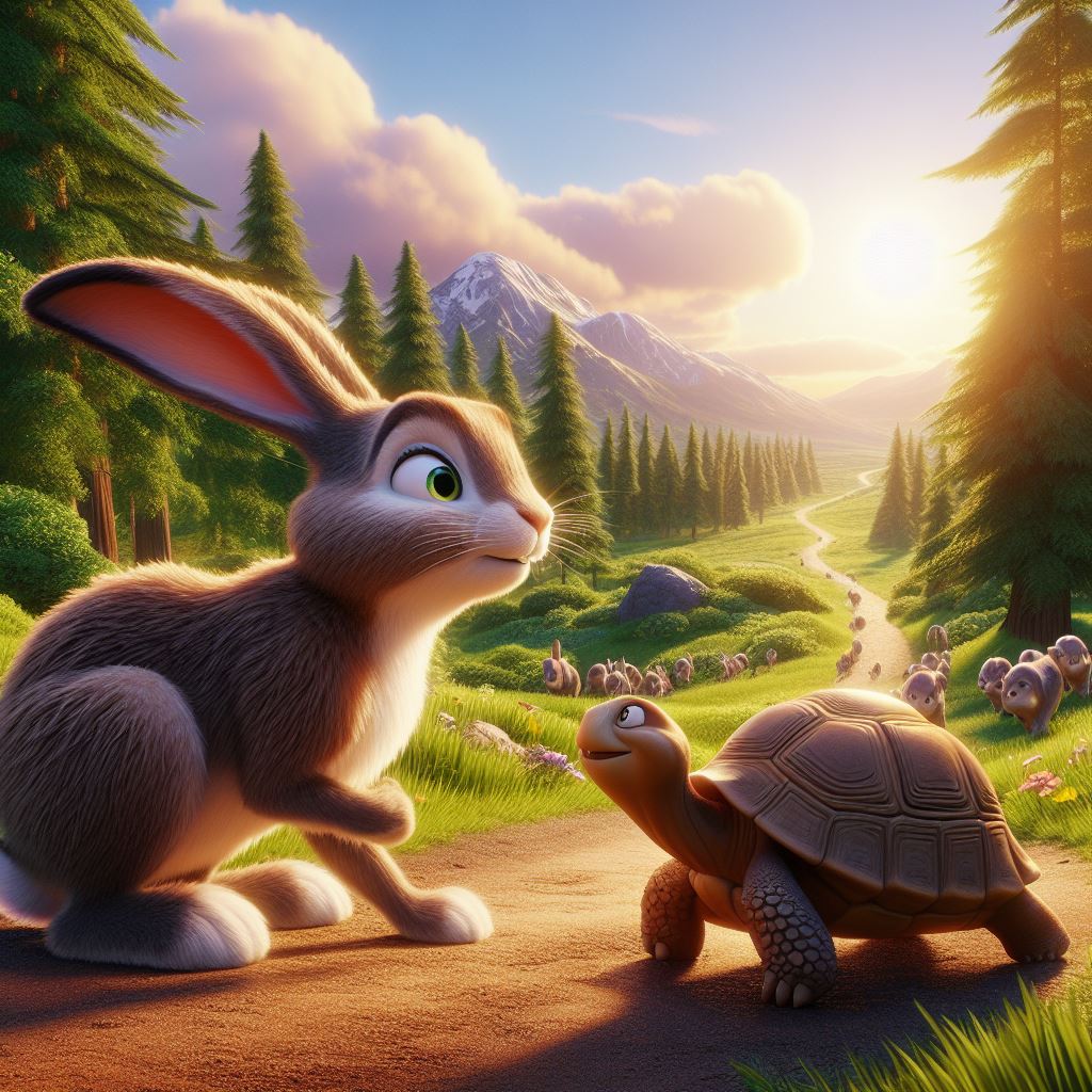 a Hare and a Tortoise