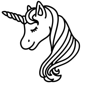Unicorn coloring page 2